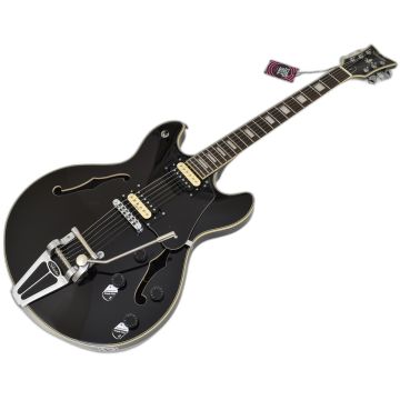 Schecter Corsair Semi Hollow Guitar Black B-Stock 0653 sku number SCHECTER1552-B0653