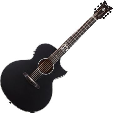 Schecter Regulo Caro-7 Acoustic acoustic in Satin Black sku number SCHECTER3719
