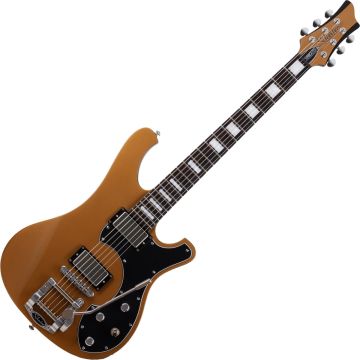 Schecter Stargazer-6 Vibrato guitar in Metallic Gold sku number SCHECTER677