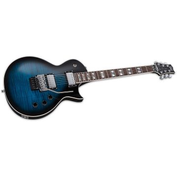 ESP LTD AS-1 FR Guitar Black Aqua Sunburst B-Stock with Case sku number LAS1FRFMBLKAQSB-B