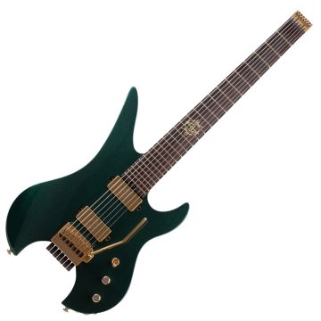Schecter Synyster Gates Custom-7 TR Headless guitar in Oak Green Metallic sku number SCHECTER2111