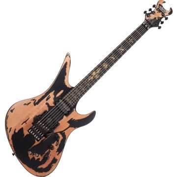 Schecter Synyster Custom-S Distressed guitar in Distressed Satin Black sku number SCHECTER1749