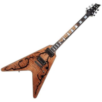 Schecter V-1 Electro-Resin guitar in Gloss Natural sku number SCHECTER604