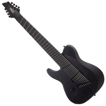 Schecter PT-8 MS Black Ops LH guitar in Satin Black Open Pore sku number SCHECTER625