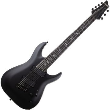Schecter C-7 Multiscale SLS Elite Evil Twin guitar in Satin Black sku number SCHECTER1336