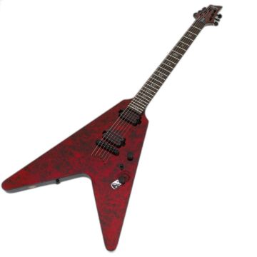 Schecter V-1 Apocalypse Electric Guitar in Red Reign B1595 sku number SCHECTER3053.B1595