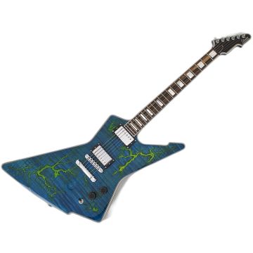 Schecter E-1 FR-S Electro Resin Guitar Transparent Blue B-Stock 0499 sku number SCHECTER603-B0499