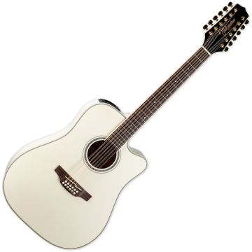 Takamine GD37CE-12 String Acoustic Guitar Pearl White B-Stock sku number TAKGD37CE12PW-B
