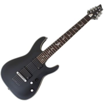 Schecter Damien Platinum-7 Guitar Satin Black B-Stock 0322 sku number SCHECTER1185-B0322