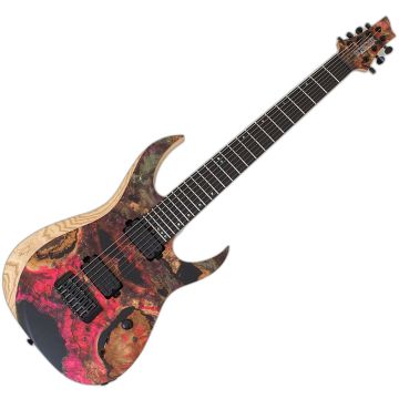 Schecter USA Custom Sunset Extreme 7 Stabilized Top Guitar 2038 sku number SCHECTER6998-2038