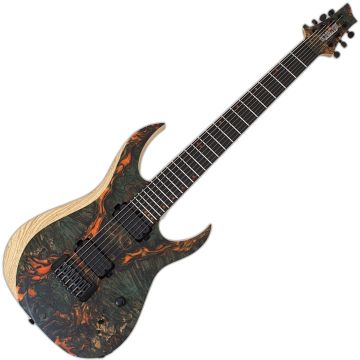Schecter USA Custom Sunset Extreme 7 Stabilized Top Guitar 2039 sku number SCHECTER6998-2039