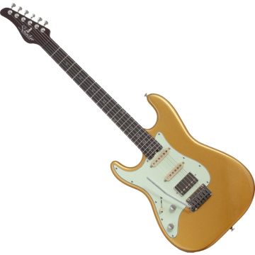 Schecter Nick Johnston Traditional HSS 10th Anniversary LH guitar in Atomic Saffron sku number SCHECTER1157