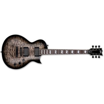 ESP LTD EC-400 QM SEE THRU BLACK SUNBURST guitar sku number LEC400QMSTBLKSB