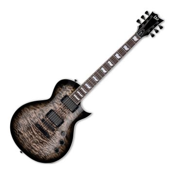 ESP LTD EC-400 QM SEE THRU BLACK SUNBURST guitar sku number LEC400QMSTBLKSB