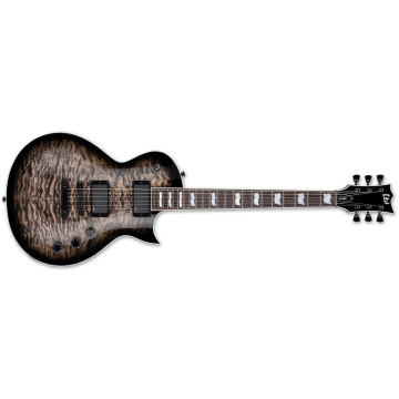 ESP LTD EC-400 QM SEE THRU BLACK SUNBURST guitar sku number LEC400QMSTBLKSB