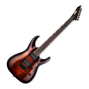 ESP LTD MH-200HT/QM DARK BROWN SUNBURST guitar sku number LMH200HTQMDBSB