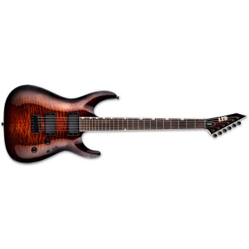 ESP LTD MH-200HT/QM DARK BROWN SUNBURST guitar sku number LMH200HTQMDBSB