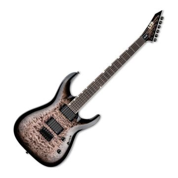ESP LTD MH-400HT/QM SEE THRU BLACK SUNBURST guitar sku number LMH400HTQMSTBLKSB