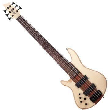 Schecter Charles Berthoud CB-6 LH bass in Natural Satin sku number SCHECTER2876