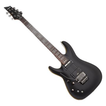 Schecter Demon-6 FR-S LH guitar in Aged Black Satin sku number SCHECTER3670
