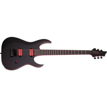 Schecter Sunset-6 ET Red Dawn guitar in Gloss Black sku number SCHECTER3892