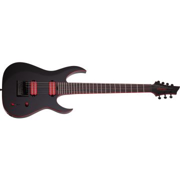 Schecter Sunset-7 ET Red Dawn guitar in Gloss Black sku number SCHECTER3893