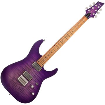 Schecter C-1 Standard Plus guitar in Transparent Purple Burst sku number SCHECTER3935