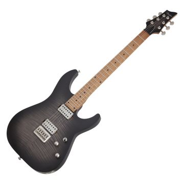 Schecter C-1 Standard Plus guitar in Transparent Black Burst sku number SCHECTER3936