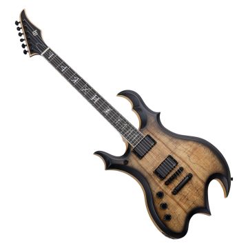 Wylde Audio Spalted Maple With Black Burst Wrathmaker LH Guitar sku number SCHECTER4590