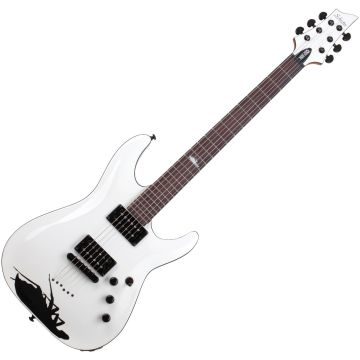 Schecter C-1 Jerry Horton 25th Anniversary guitar in White sku number SCHECTER523
