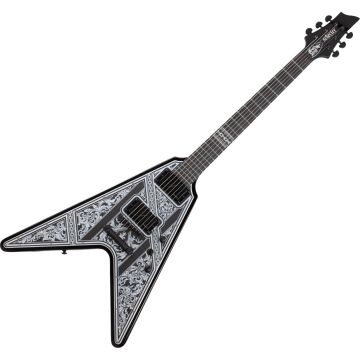 Schecter V-1 Przym Palladium guitar in Gloss Black sku number SCHECTER923