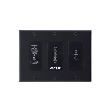 AMX NMX-ENC-N2615D-WP-NA AMX N2615D Encoder Wall Plate w/ Dante, Decora Style sku number AMX-N26E013