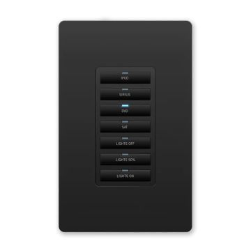 AMX MET-7E-BL Metreau Keypad 7-button BLACK sku number FG5793-03-BL