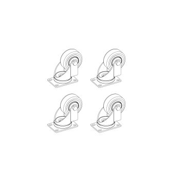 JBL ACK1 Accessory Caster Kit sku number JBL-P3291MX