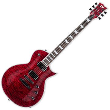 ESP LTD Deluxe EC-1000QM See Thru Black Cherry Guitar B-Stock sku number LEC1000QMSTBC-B