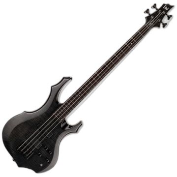 ESP LTD F-1004 Electric Bass See Thru Black B-Stock sku number LF1004FMSTBLK-B