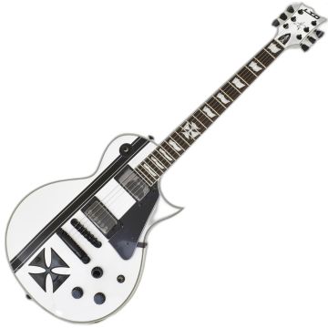 ESP LTD Iron Cross Snow White James Hetfield Guitar with Case B-Stock sku number LIRONCROSSSW-B