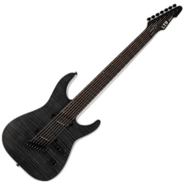 ESP LTD M-1007 Multi-Scale 7 String Electric Guitar See Thru Black Satin B-Stock sku number LM1007MSFMSTBLKS-B