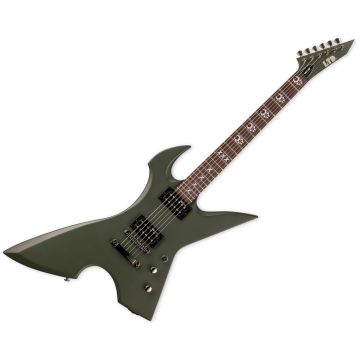 ESP LTD MAX-200-RPR Max Cavalera Guitar Military Green Satin B-Stock sku number LMAX200RPRMGS-B