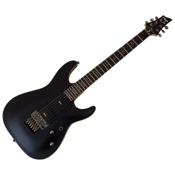Schecter Demon-6 FR guitar in Aged Black Satin B-Stock 0310 sku number SCHECTER3661-B0310