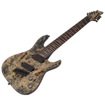 Schecter Omen Elite-8 Multiscale guitar in Charcoal B-Stock 1315 sku number SCHECTER2466-B1315
