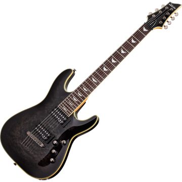 Schecter Omen Extreme-7 guitar in See-Thru Black sku number SCHECTER2007