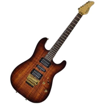 Schecter CET Koa Top USA Custom Shop Electric Guitar Tobacco Burst sku number SCHECTERUCETKTB