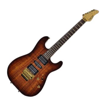 Schecter CET Koa Top USA Custom Shop Electric Guitar Tobacco Burst sku number SCHECTERUCETKTB