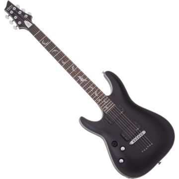 Schecter Damien Platinum-6 LH guitar in Satin Black sku number SCHECTER1182