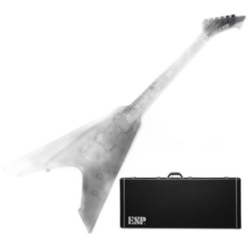 ESP LTD James Hetfield Vulture Electric Guitar in Black Satin sku number LVULTUREBLKS