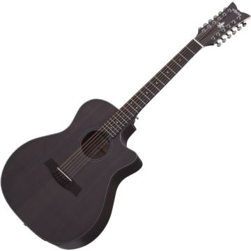 Schecter Orleans Studio-12 Acoustic acoustic in Satin See Thru Black sku number SCHECTER3714