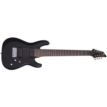 Schecter C-8 Deluxe guitar in Satin Black sku number SCHECTER440