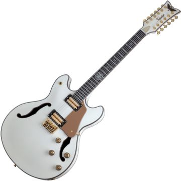 Schecter Wayne Hussey Corsair-12 guitar in Ivory sku number SCHECTER267