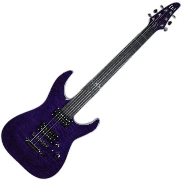 ESP LTD Rob Caggiano RC-600QM Signature Electric Guitar See Thru Purple sku number LRC600QMSTP